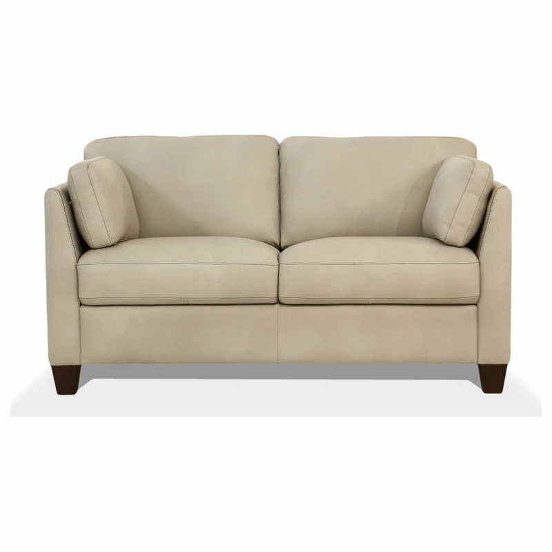 Acme Furniture ACME Matias Loveseat, Dusty White Leather 4 Acme Furniture ACME Matias Loveseat, Dusty White Leather - Image 2