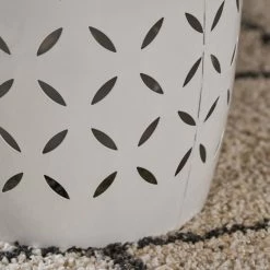 GDFStudio GDF Studio Dione Indoor Lace Cut Iron Accent Table, White -GDF sofa Shop 1891583f01e52e9a 2477 w800 h800 b0 p0