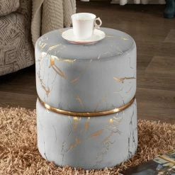 Duhome Elegant Lifestyle Luxury Hot Stamped Velvet Ottoman, Grey 16 Duhome Elegant Lifestyle Luxury Hot Stamped Velvet Ottoman, Grey -GDF sofa Shop 1891a2970046e19a 0438 w800 h800 b0 p0