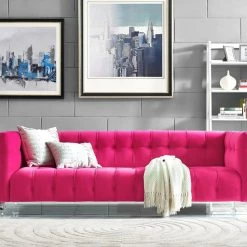 TOV Furniture Bea Velvet Sofa, Pink -GDF sofa Shop 19012d6c00e603e6 4371 w800 h800 b0 p0