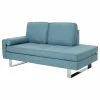GDFStudio GDF Studio Phelps Modern Fabric Chaise Loveseat, Blue/Silver -GDF sofa Shop 1921aa3b0f931738 3432 w800 h800 b1 p0