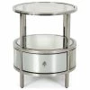 GDFStudio Cytheria Round End Table With Tempered Glass Drawers And Stainless Steel Frame -GDF sofa Shop 19b1c4e70f931d5f 4223 w800 h800 b1 p0