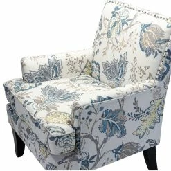 Karat Home Herrera Armchair, Blue Flral -GDF sofa Shop 1a91208f0eec6dde 0734 w800 h800 b1 p0