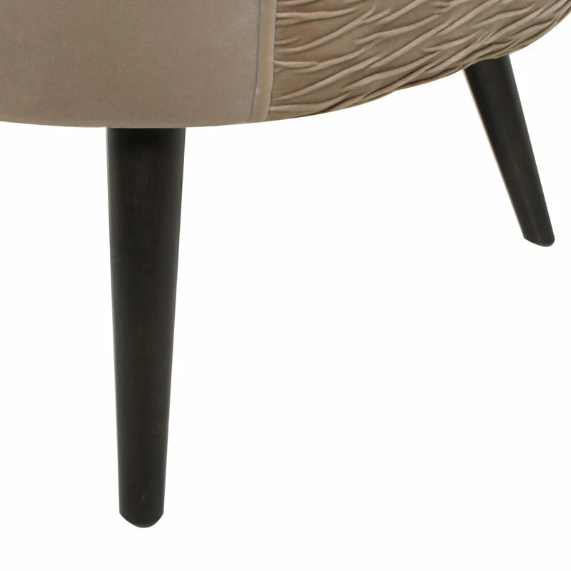 Jennifer Taylor Home London Ruched Barrel Accent Chair, Mink Beige Velvet 12 Jennifer Taylor Home London Ruched Barrel Accent Chair, Mink Beige Velvet - Image 10