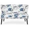 GDFStudio GDF Studio Dumont Modern Farmhouse Fabric Settee, Print/Matte Black -GDF sofa Shop 1c916a470f93192c 6249 w800 h800 b1 p0