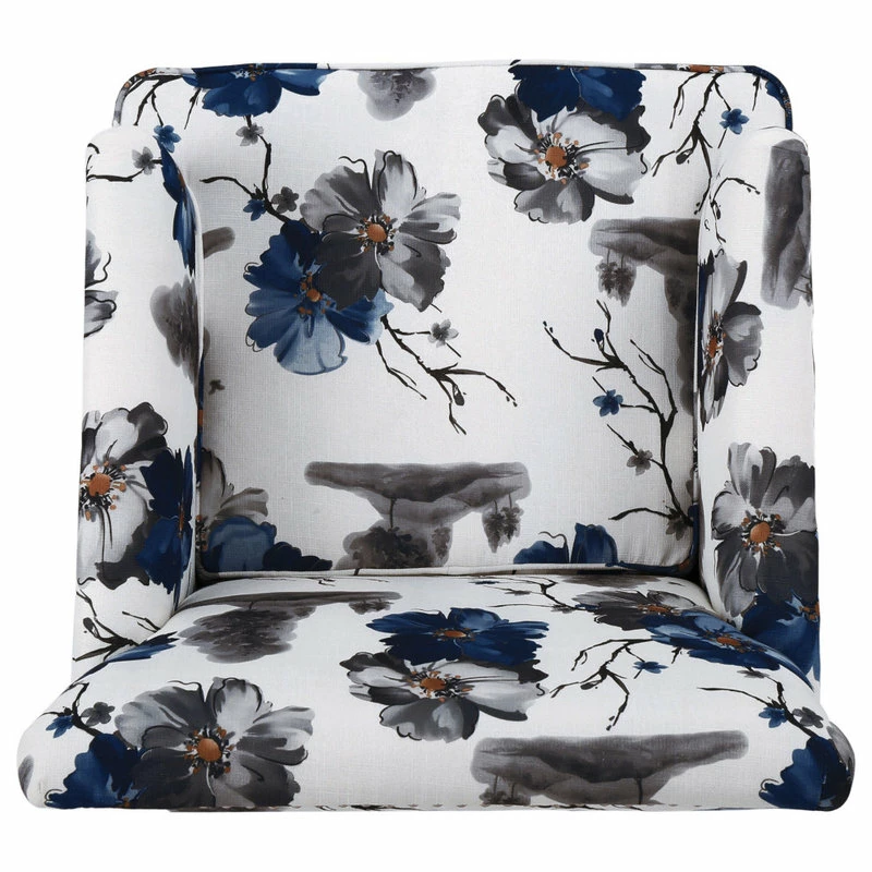 GDFStudio GDF Studio Manon Floral Print Fabric Club Chair 8 GDFStudio GDF Studio Manon Floral Print Fabric Club Chair - Image 6