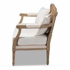 Baxton Studio Clemence Ivory Upholstered Whitewashed Wood Armchair -GDF sofa Shop 2001bd300dd6259f 6596 w800 h800 b1 p0