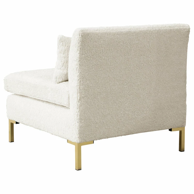 Skyline Furniture Mfg Inc Holly Armless Chair In Sheepskin Natural 8 Skyline Furniture Mfg Inc Holly Armless Chair In Sheepskin Natural - Image 6