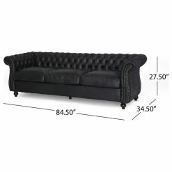 GDFStudio Vita Chesterfield Tufted Faux Leather Sofa, Black 12 GDFStudio Vita Chesterfield Tufted Faux Leather Sofa, Black -GDF sofa Shop 22c1fa180f931b62 7149 w800 h800 b1 p0