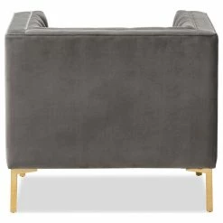 Baxton Studio Zanetta Velvet Upholstered Gold Lounge Chair, Gray -GDF sofa Shop 22f19da30d9c942d 2407 w800 h800 b1 p0