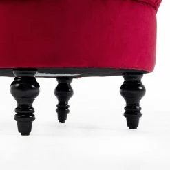 Belleze Royal High Back Velvet Tufted Ottoman Chair, Red 11 Belleze Royal High Back Velvet Tufted Ottoman Chair, Red -GDF sofa Shop 2421ac9c0bb24baa 7586 w800 h800 b0 p0