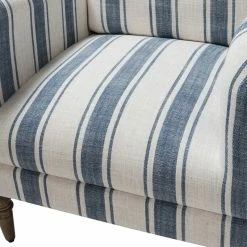 Karat Home Stripe Armchair With Solid Wood Legs, Navy -GDF sofa Shop 2491104500bdd06b 1313 w800 h800 b0 p0