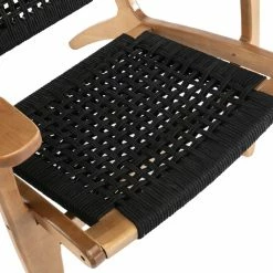 Boraam Industries, Inc. Boraam Harrison Woven Chair, Black And Oak -GDF sofa Shop 2511bed8035c3f94 7667 w800 h800 b0 p0