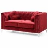 Glory Furniture Pompano Velvet Loveseat In Burgundy -GDF sofa Shop 2631c71e0ff6a155 7811 w800 h800 b1 p0