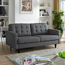 Modway Empress Upholstered Loveseat EEI-1547-DOR -GDF sofa Shop 2721c1530ebd4934 4985 w800 h800 b0 p0