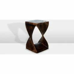 Kammika Import Export Co., Ltd (Thailand) Haussmann® Original Wood Twist Stool 10 X 10 X 18 In High Mocha Oil -GDF sofa Shop 27f14c9b02ca93e3 5826 w800 h800 b1 p0