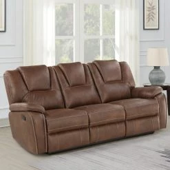 Steve Silver Katrine Manual Reclining Sofa, Brown -GDF sofa Shop 27f1dff90f283b34 7979 w800 h800 b0 p0