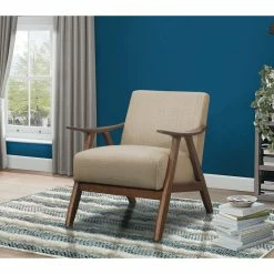 Lexicon Home Verona Accent Chair, Light Brown -GDF sofa Shop 296199810cbf6184 4990 w800 h800 b0 p0