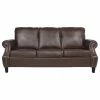 GDFStudio Burkehaven Contemporary Faux Leather 3 Seater Sofa, Nailhead Trim, Dark Brown -GDF sofa Shop 29f1823b032d4eff 7029 w800 h800 b1 p0