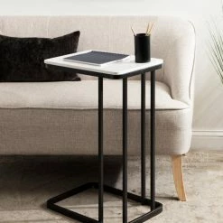 Uniek Credele Metal Accent C-Table, White -GDF sofa Shop 2a116e9902dfee87 4199 w800 h800 b0 p0