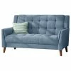 GDFStudio GDF Studio Evelyn Mid Century Modern Fabric Loveseat, Blue/Walnut -GDF sofa Shop 2a41a3850f907e35 5881 w800 h800 b1 p0