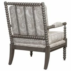 DTY Indoor Living Silverthorne Spindle Chair, Weathered Gray/Taupe Paisley -GDF sofa Shop 2ab15b9d0f62765a 8036 w800 h800 b1 p0