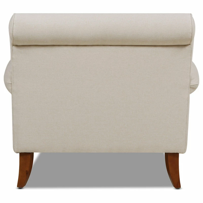 Jennifer Taylor Home Alana Lawson Accent Arm Chair Metal Casters, Sky Neutral Beige 10 Jennifer Taylor Home Alana Lawson Accent Arm Chair Metal Casters, Sky Neutral Beige - Image 8