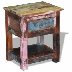Vida XL International B.V. VidaXL Solid Reclaimed Wood Side End Table Storage Cabinet Nightstand 1 Drawer 9 Vida XL International B.V. VidaXL Solid Reclaimed Wood Side End Table Storage Cabinet Nightstand 1 Drawer -GDF sofa Shop 2ba1bfe40bdc2a7f 4910 w800 h800 b1 p0
