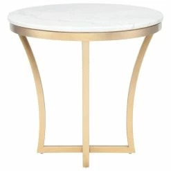 Nuevo Aurora Marble Side Table, White Marble Brushed Gold Base 7 Nuevo Aurora Marble Side Table, White Marble Brushed Gold Base -GDF sofa Shop 2bc1565a0c9af975 5058 w800 h800 b1 p0