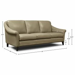 Hello Sofa Home Sienna Genuine Leather Midcentury Modern Sofa, Beige -GDF sofa Shop 2be11ada0f171f73 4450 w800 h800 b1 p0
