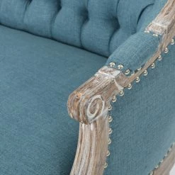 GDFStudio GDF Studio Megan Classical Tufted Loveseat, Blue, Fabric -GDF sofa Shop 2bf1cbe601c4472c 9144 w800 h800 b0 p0