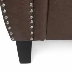 GDFStudio Burkehaven Contemporary Faux Leather 3 Seater Sofa, Nailhead Trim, Dark Brown 17 GDFStudio Burkehaven Contemporary Faux Leather 3 Seater Sofa, Nailhead Trim, Dark Brown -GDF sofa Shop 2c614f66032d4f08 1308 w800 h800 b0 p0