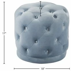 Meridian Furniture Harper Velvet Ottoman/Stool, Sky Blue 9 Meridian Furniture Harper Velvet Ottoman/Stool, Sky Blue -GDF sofa Shop 2d416c8602682f9a 5360 w800 h800 b1 p0