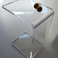 Southeastflorida Acrylic "C" Slide End Table 18"x 13.5"x28", 3/4" Thick -GDF sofa Shop 2d61e9ec0b51594f 5118 w800 h800 b0 p0