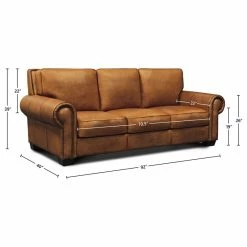 Hello Sofa Home Valencia 100% Top Grain Hand Antiqued Leather Traditional Sofa, Tan 10 Hello Sofa Home Valencia 100% Top Grain Hand Antiqued Leather Traditional Sofa, Tan -GDF sofa Shop 2d719a170fe3bd11 2453 w800 h800 b1 p0