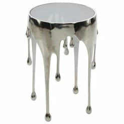 Brimfield & May Silver Contemporary Aluminum Accent Table, 24 X 16 -GDF sofa Shop 3011366c03927a9f 6890 w800 h800 b1 p0
