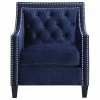 Picket House Teagan Accent Chair, Navy