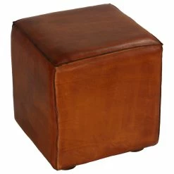 Bare Decor Sands Genuine Leather Cube Ottoman, Saddle Brown 8 Bare Decor Sands Genuine Leather Cube Ottoman, Saddle Brown -GDF sofa Shop 3161b7370e51b399 8517 w800 h800 b1 p0