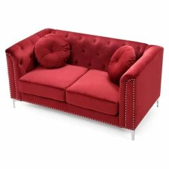 Glory Furniture Pompano Velvet Loveseat In Burgundy 10 Glory Furniture Pompano Velvet Loveseat In Burgundy -GDF sofa Shop 319185070ff6a15a 7811 w800 h800 b1 p0