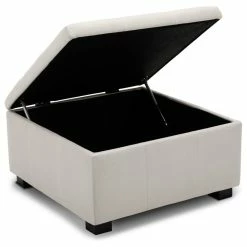 Belleze Upholstered Squared Storage Ottoman, White -GDF sofa Shop 32e1a8dd0b4e8b33 0924 w800 h800 b1 p0