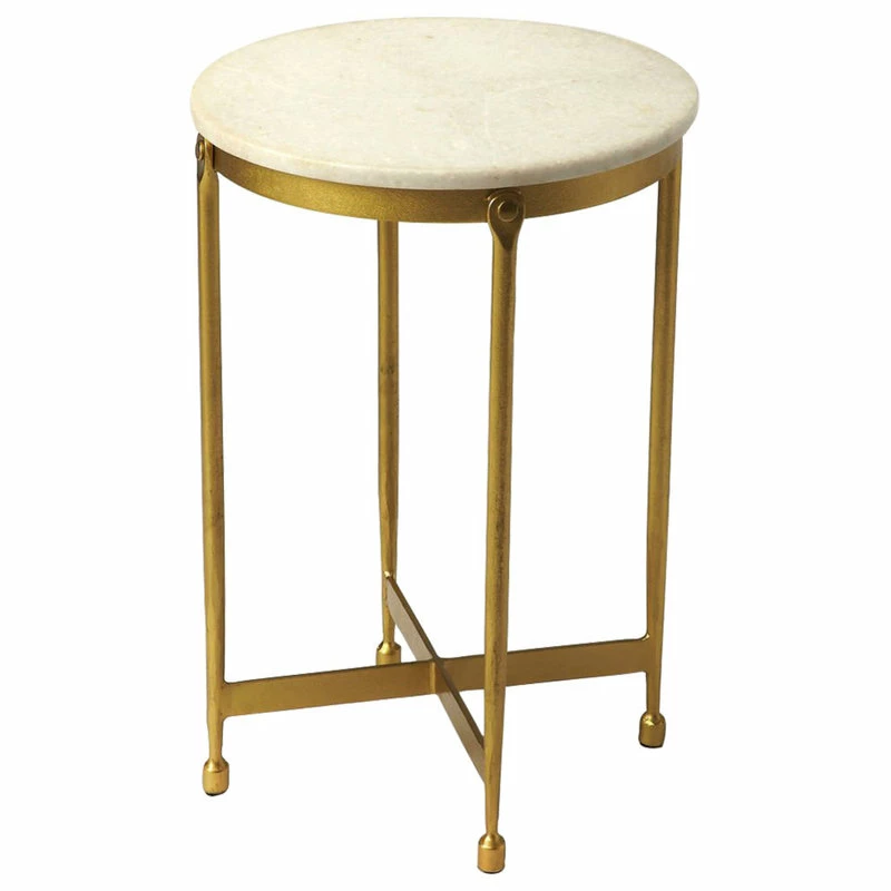 Butler Specialty Company Butler Claypool White Marble End Table 3 Butler Specialty Company Butler Claypool White Marble End Table