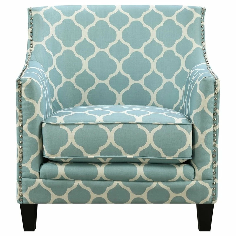 Picket House Deena Accent Chair, Dove, Aqua 3 Picket House Deena Accent Chair, Dove, Aqua