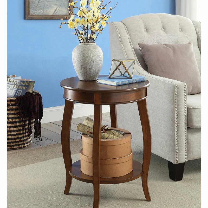 Acme Furniture Aberta Side Table - Walnut 4 Acme Furniture Aberta Side Table - Walnut - Image 2