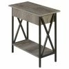 Convenience Concepts Tucson Electric Flip-Top End Table In Weathered Gray Wood -GDF sofa Shop 33a12fe50c193389 6368 w800 h800 b1 p0