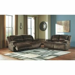 Ashley Furniture Industries Signature Design By Ashley Clonmel 2 Seat Reclining Sofa In Chocolate -GDF sofa Shop 3451a7590fb4b418 0249 w800 h800 b0 p0