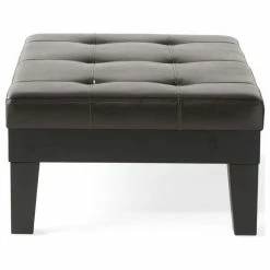 GDFStudio GDF Studio Tucson Leather Storage Ottoman Coffee Table, Brown -GDF sofa Shop 35818bc80237e2dd 2903 w800 h800 b1 p0