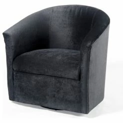 Comfort Pointe Elizabeth Swivel Chair, Charcoal