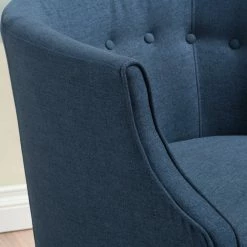 GDFStudio GDF Studio Davidson Tub Design Upholstered Accent Chair, Navy Blue -GDF sofa Shop 36512ad20f907272 0094 w800 h800 b0 p0