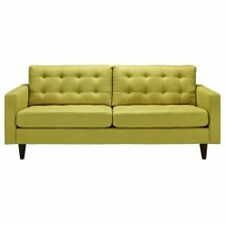 LexMod Empress Upholstered Fabric Sofa, Wheatgrass