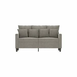 Vida XL International B.V. VidaXL 2-Seater Sofa Light Gray Velvet Living Room Lounge Seating Couch Settee -GDF sofa Shop 36e11f3103d92397 9472 w800 h800 b1 p0